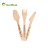 185mm Wooden Cutlery Set | Eco-Friendly Disposable Wooden Cutlery Kit Wholesale Wooden Tableware