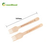 Birch Fork Eco-Friendly Biodegradable Disposable Wooden Fork Customized LOGO Fork Private Label