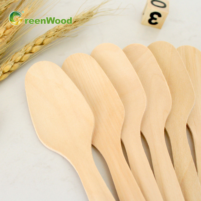 185mm Disposable Wooden Spoon,Eco-Friendly Biodegradable Wooden Spoon,Wooden Spoon For Food,Wooden Spoon Dessert,Wooden Spoon Customized LOGO,Wooden Spoon Private Label