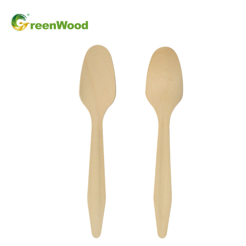 185mm Disposable Wooden Spoon,Eco-Friendly Biodegradable Wooden Spoon,Wooden Spoon For Food,Wooden Spoon Dessert,Wooden Spoon Customized LOGO,Wooden Spoon Private Label