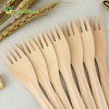 185mm Disposable Wooden Fork With Raised Handle | Natural Biodegradable Wooden Fork | Eco-friendly Compostable Fork