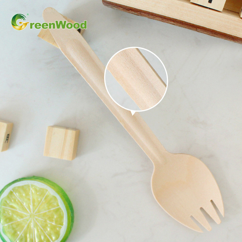 165mm Wooden Spork,Disposable Wooden Spork,165mm Disposable Wooden Spork,Eco-friendly Wooden Spork,Compostable Wooden Spork,Natural Biodegradable Wooden Spork,Wooden Spork Wholesale,Wooden Spork Manufacturer,Wooden Spork Factory