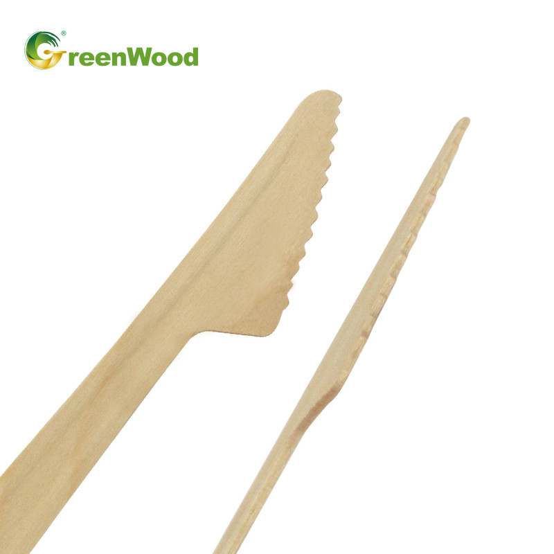 Wooden Knife,Raised Handle Wooden Knife,Wooden Knife Manufacturer,165mm Disposable Wooden Knife,Natural Biodegradable Wooden Knife,Eco-friendly Compostable Wooden Knives,Wooden Knife Factory,Cake Wooden Knife,Dessert Wooden Knife