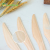 165mm Disposable Wooden Knife With Raised Handle | Natural Biodegradable Wooden Knife | Eco-friendly Compostable Knives