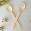 Wholesale Eco-Friendly 160mm Wooden Sporks | OEM/ODM Bulk Compostable Cutlery Solutions for Brands & Retailers