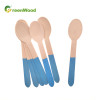 Multicolor Wooden Cutlery Eco-Friendly Disposable Wooden Cutlery with Color Knife Fork Spoon