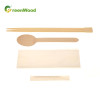 Disposable Bamboo Chopsticks and Wooden Spoon Toothpicks Set with Paper Bag For Fast food Restaurant
