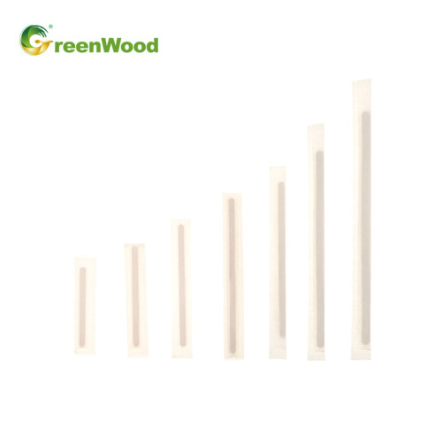 Eco-Friendly Coffee Stirrers Drink Wooden Stirrers Single Wrapped Cocktail Stirrer