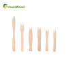 Eco-Friendly Biodegradable Disposable Wooden Fruit Fork for Party Use Wooden Cake Fork Chip Fork