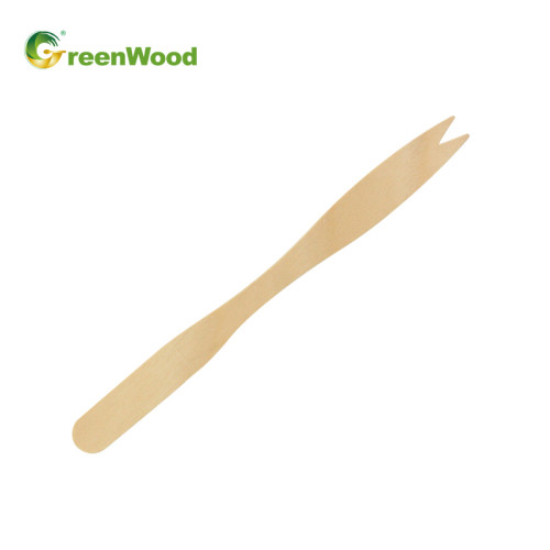140mm - Wooden Fork Disposable Wooden Fruit Fork Wooden Cake Fork Wholesale Wooden Food Picks