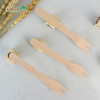 120mm - Wooden Fork Eco-Friendly Biodegradable Disposable Wooden Fruit Fork Sale by Bulk