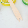 95mm Wooden Fork Disposable Wooden Fruit Fork | Birch Fruit Pick | Wooden Cake Fork Private Label