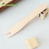 95mm Wooden Fork Disposable Wooden Fruit Fork | Birch Fruit Pick | Wooden Cake Fork Private Label