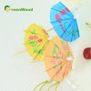 Multicolor Wooden Cocktail Skewer Eco-Friendly Color Disposable Food Wooden Decorative Skewer For Fruit Kabobs