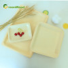 Eco Friendly Disposable Wooden Plate Round Wooden Tray Square Wooden Dish
