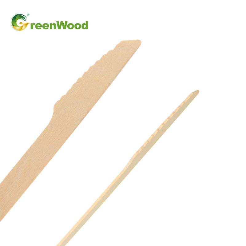 140mm Disposable Wooden Knife | Eco-friendly Compostable Knives | Natural Biodegradable Wooden Knife