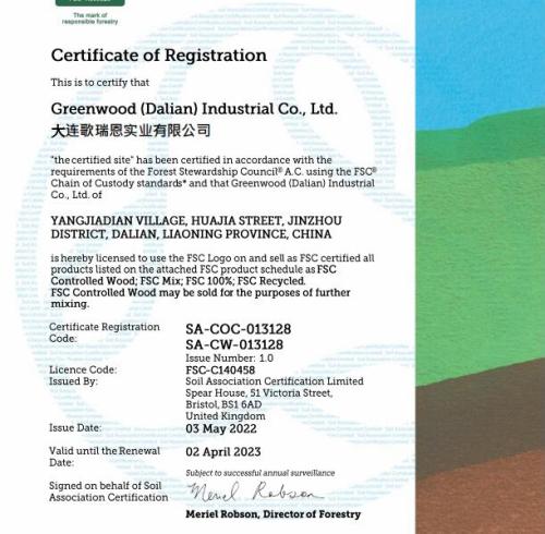 FSC Certificate